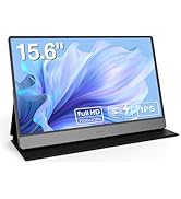 KOORUI Portable Monitor HDMI External Monitor for Laptop/PC/Mac/Phone 15.6 inch 1080P FHD USB-C I...