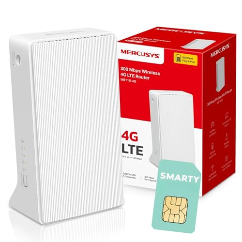 MERCUSYS MB110-4G N300 WiFi 4G Router with Free SIM card