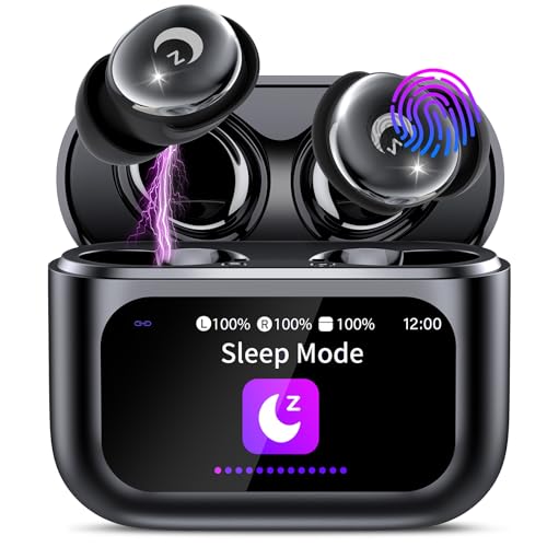 VEKJ Wireless Earbuds with Smart Touch Screen