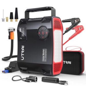6500A Jump Starter Power Pack with Air Compressor