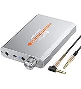 Neoteck Portable 3.5mm Headphone Amplifier with Bluetooth 5.0 Receiver, Two-Stage Gain Switch, Hi...