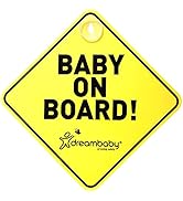 Dreambaby Large Rectangular Adjustable Backseat Mirror, Black, 20 x 24 cm