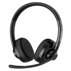 Wireless Headset with Noise Cancelling Microphone