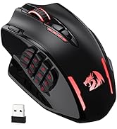 Redragon M908 Impact RGB LED MMO Mouse with Side Buttons Optical Wired Gaming Mouse with 12,400DP...