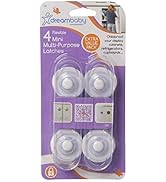 Dreambaby Twist 'N Lock Multi-Purpose Latch, 6 Pack, White/Grey