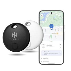 Bluetooth Tracker (Pack-2 Black+White) For Android Devices Compatible with Google Find My