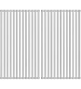 GFTIME 41.5 x 60.5 cm Stainless Steel Cooking Grate for Burnhard Fred Series Gas Grill, Pack of 3