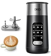 Dreo All-in-1 Milk Frother, Automatic Foam Maker for Latte Art-Level Microfoam and Hot/Cold Coffe...