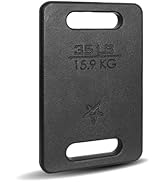 'Yes4All Standard 1'' Cast Iron Weight Plate - Ideal for Strength Training - Multiple Weight: 5LB...