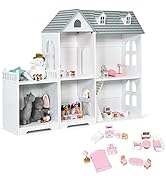 COSTWAY 3 in 1 Kids Art Easel, Double-Sided Blackboard and Magnetic Whiteboard Easels with Paper ...