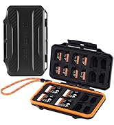 K&F Concept 29 Slots Memory Card Case, Water-Resistant CF SD SIM Card Case Holder for 4 x SD 4 x ...