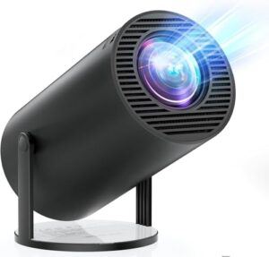 [Built-in Apps & Android 11.0] Mini Projector with WIFI 6 and Bluetooth