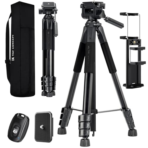K&F Concept Compact 68'' Lightweight Tripod for DSLR Camera