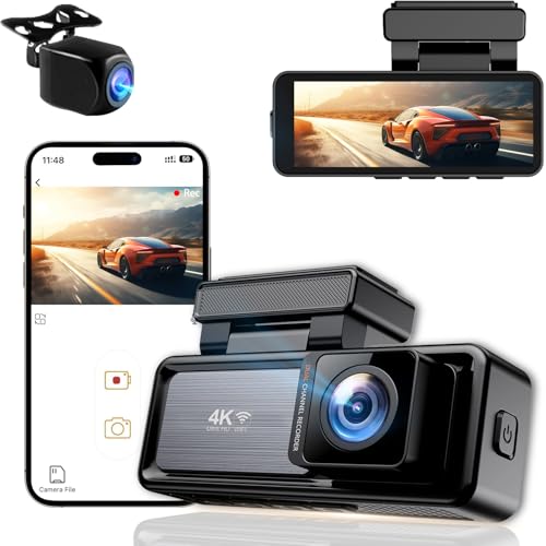 4K+1080P DUAL Dash Cam Front and Rear