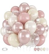 Froova Dusty Blue Balloons, 12 Inch Slate Baby Blue and Sand White Balloons for Boys Baby Shower ...