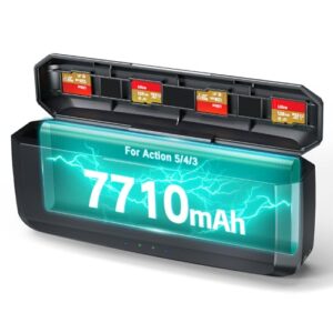 Adicop 7710mAh Power Bank compatible with DJI action 5 Pro/4/3 Battery