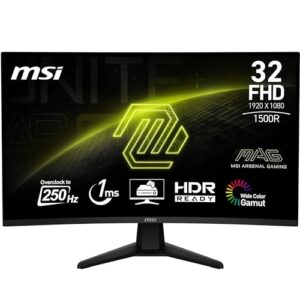 MSI MAG 32C6X 32 Inch FHD Curved Gaming Monitor - 1500R 1920 x 1080 VA Panel