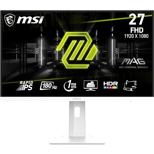 MSI MAG 274PFW 27 Inch FHD Gaming Monitor - 1920 x 1080 Rapid IPS Panel