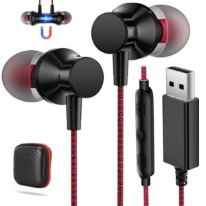 USB Earphones for PC Laptop