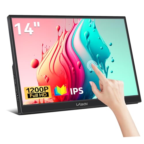 Lrtzcbi Portable Monitor Touchscreen 14 inch