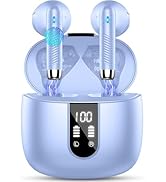 Wireless Earbuds, Bluetooth 5.4 Headphones in Ear 2025 Wireless Earphones with 4 ENC Mic, Mini Ea...