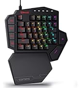 Redragon K630 Dragonborn 60% Wired RGB Gaming Keyboard, 61 Keys Compact Mechanical Keyboard with ...