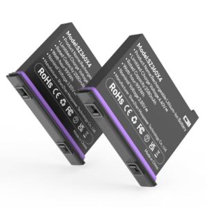 2 Packs New 2580mAh Rechargeable Battery for Insta360 X4 Camera Battery Replacement 3.85V Lithium-Ion Batteries