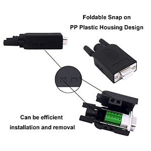 DB9 Solderless Connector -Female