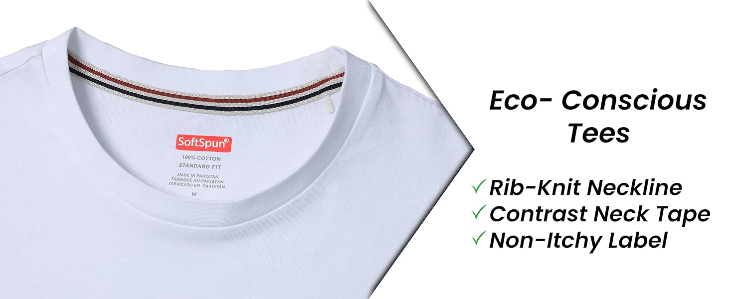 Softspun-Tshirts for Men UK Cotton Tshirts Crew Tshirts