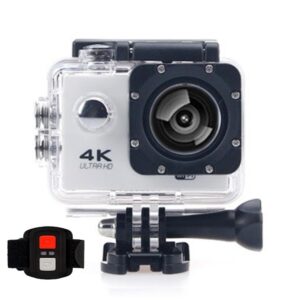 BSLVWG 4K Action Camera 20MP WiFi 30M Waterproof Sports Camera Underwater Camera for Vlog With Ultra HD 170°Wide-Angle 2.4G Remote Control Anti-Shake 2.0'' LCD Screen with Accessories Kit (White)