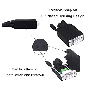 DB9 Solderless Connector 235 Female Adapter