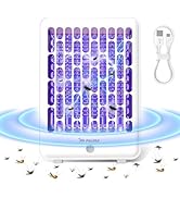 PALONE Electric Bug Zapper Wall-Mounted Mosquito Extinguisher, 1.2M USB Charging Cable, 4000V Mos...