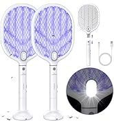 PALONE Fly Swatter, 4000V Bug Zapper Racket with Night LED, 1800mAh Mosquito Swatter, Detachable ...