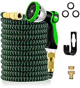 Yofidra Expandable Garden Hose 50ft, Flexible Hosepipe with 10 Spray Patterns, Kink-Free Hose Pip...
