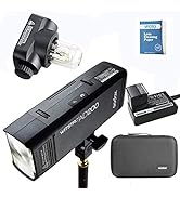 Godox MS300-V Compact Studio Flash, 300W GN58 5800K Speedlite, 2.4G Wireless X System, Bowens Mou...