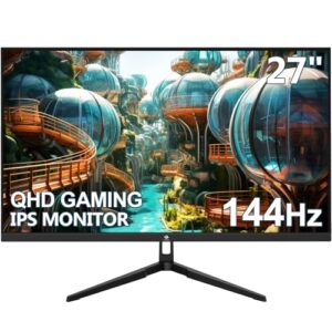 Z-Edge 27 Inch Gaming Monitor 144Hz(DP) 2K QHD 1ms MPRT 2560x1440 IPS Panel 16:9 LED Monitor
