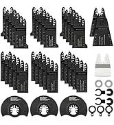 Enventor 36PCS Oscillating Multitool Blades, Professional Universal Multi Tool Saw Blades, Oscill...
