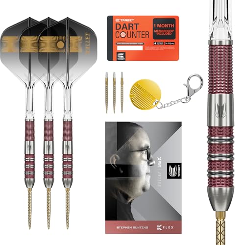 TARGET Darts Stephen Bunting 95K Swiss Point Steel Tip Dart Set