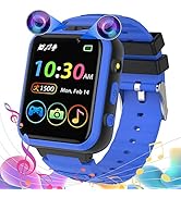 Kids Smart Watch for Boys Girls - Smart Watch for Kids with 2 Camera 24 Games Pedometer,Touchscre...