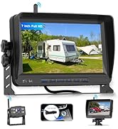 Wireless Reversing Camera Kit for Van, Hodozzy Backup Camera with 9 Inch 1080P IPS Monitor+4 Ccamera