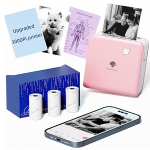 Phomemo Printer 300DPI - P2S Mini Photo Printer for Smartphone