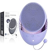 COSLUS Silicone Face Scrubber IPX7 Waterproof Electric Face Cleanser,Sonic Facial Cleansing Brush...