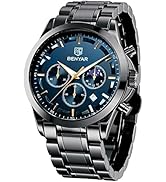 BY BENYAR Watch for Men Analog Quartz Chronograph Mens Watches 30M Waterproof Luminous Big Face D...