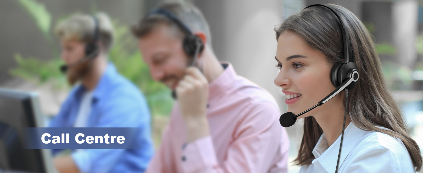 USB Headset with Microphone for PC Laptop