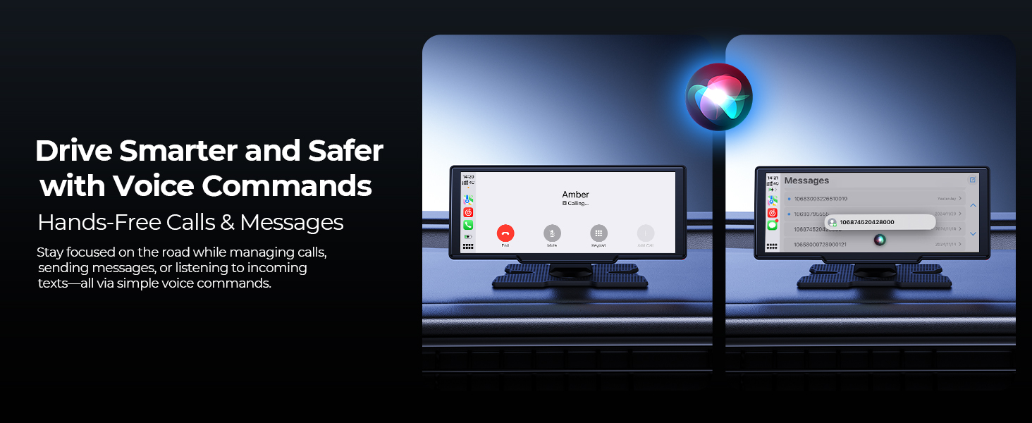 Drive Smarter and Safer with Voice Commands with Krunia Apple Carplay Screen