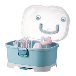 Baby Bottle Storage Organizer | Removable Portable Dust Proof Baby Bottle Rack - Large Capacity Nursery Boxes For Milk Storage Feeding Fridge Organizatio