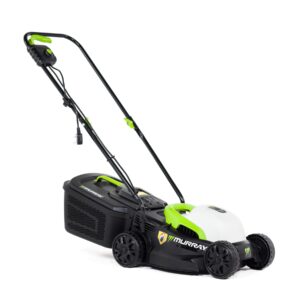 Murray Corded Electric Lawnmower 2-in-1 - Compact Lawn Mower 1200W/32cm with Grass Box 27L for Small Lawns - Ergonomic Soft Grip for Easy Grass Cutting