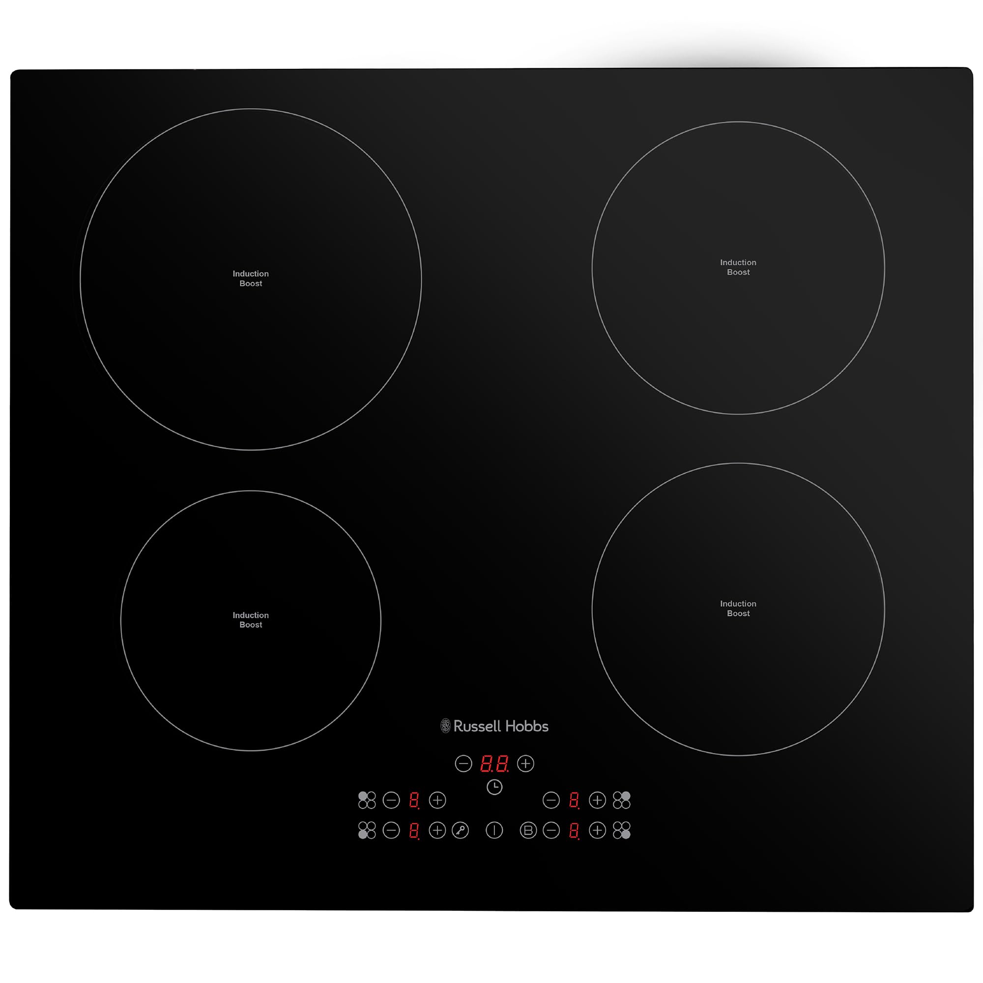 Russell Hobbs Induction Hob 59cm Ceramic Cooktop 2600W with 4 Cooking Zones