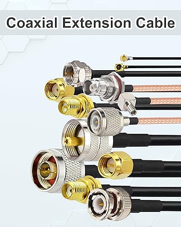 YILIANDUO RF Coaxial Connector Kit 20 Type Set Kit SMA Adapter Set SMA to SMA UHF to SMA BNC to S...