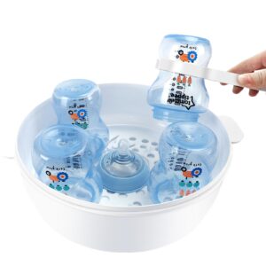 lisutupode Steam Cleaner For Bottles 22.5x22x17.5cm Microwave Steam Sterilizer For Baby Bottles Efficient Sterilizer
